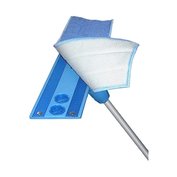 slide 2 of 3, Superio Microfiber Flat Mop Mopping Pad, Blue