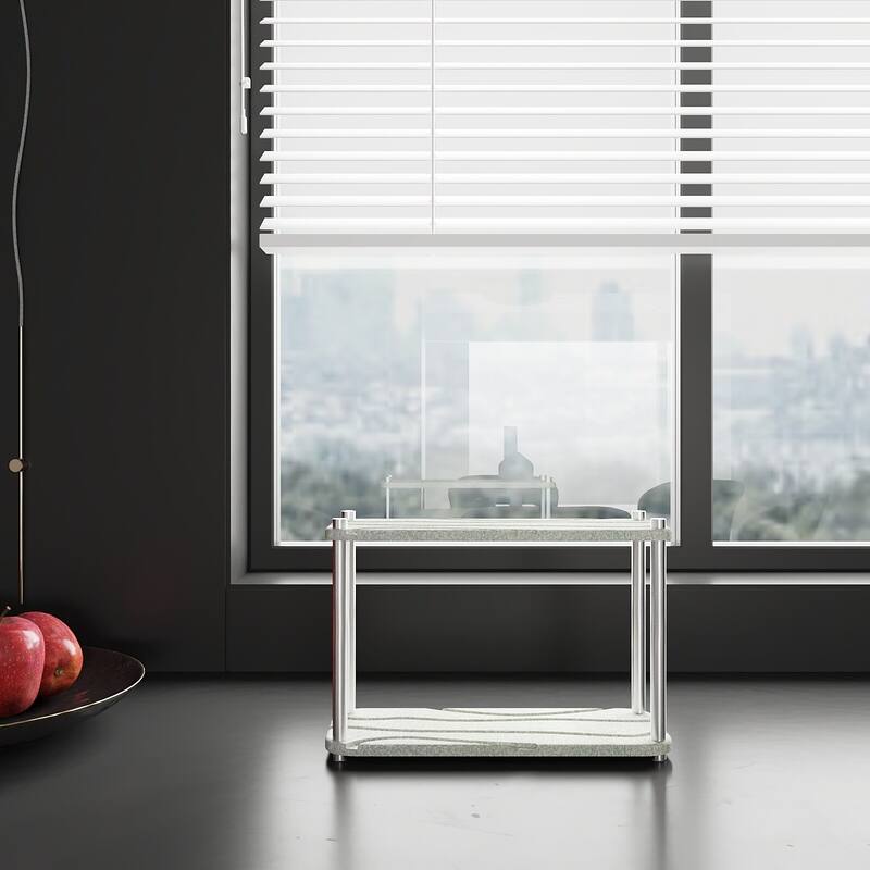 LuxeStone Two Layer Diatomite Bathrooms and Kitchens Quick Drying Organizer&Storage Tray - Gray - 11"