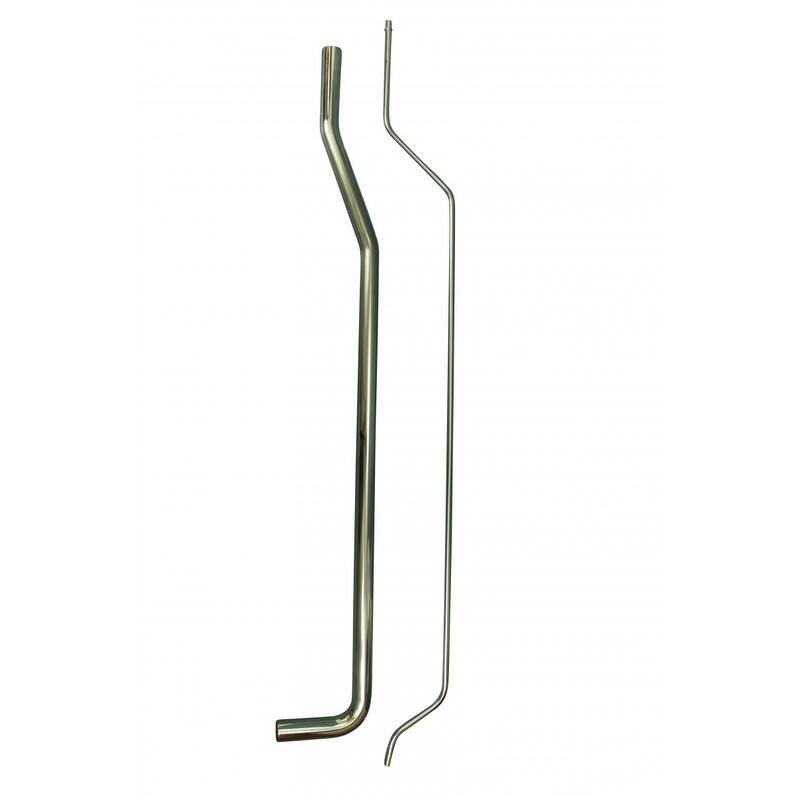 Chrome Plated Stainless Steel Supply Line L-Pipe For High Tank Pull Chain Toilet Renovators Supply
