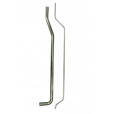 Chrome Plated Stainless Steel Supply Line L-Pipe For High Tank Pull Chain Toilet Renovators Supply