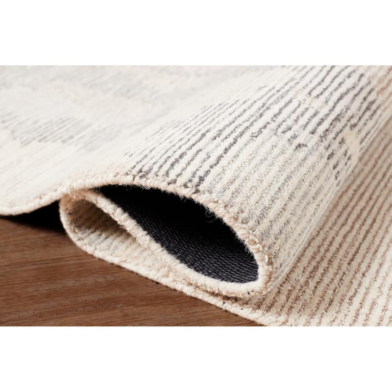 Terra by Obeetee Shadows Brushstrokes Green Rug