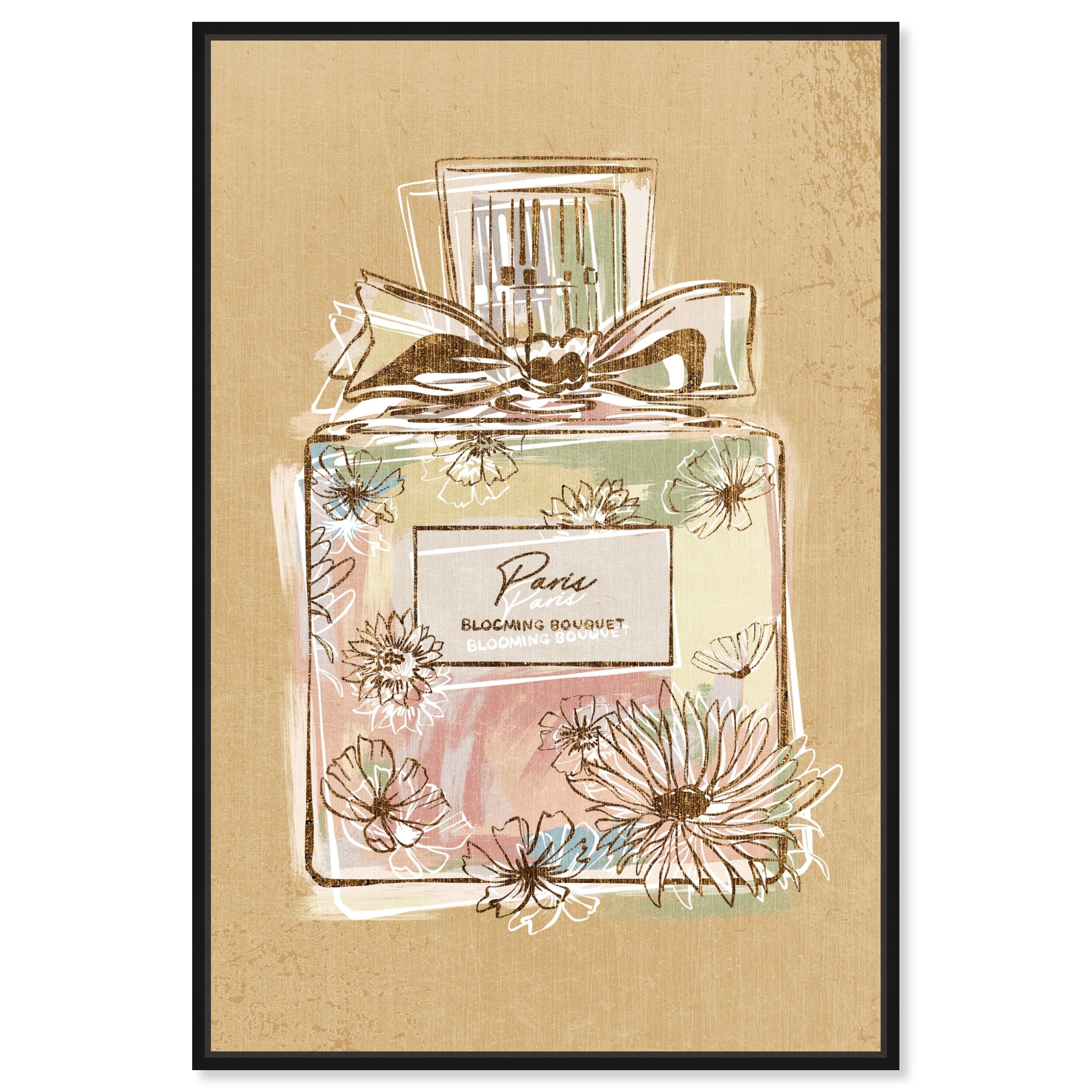 Oliver Gal 'Floral Perfume in Bloom' Fashion and Glam Wall Art