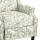 preview thumbnail 87 of 91, Linen Manual Upholstered Recliner with Wood Legs