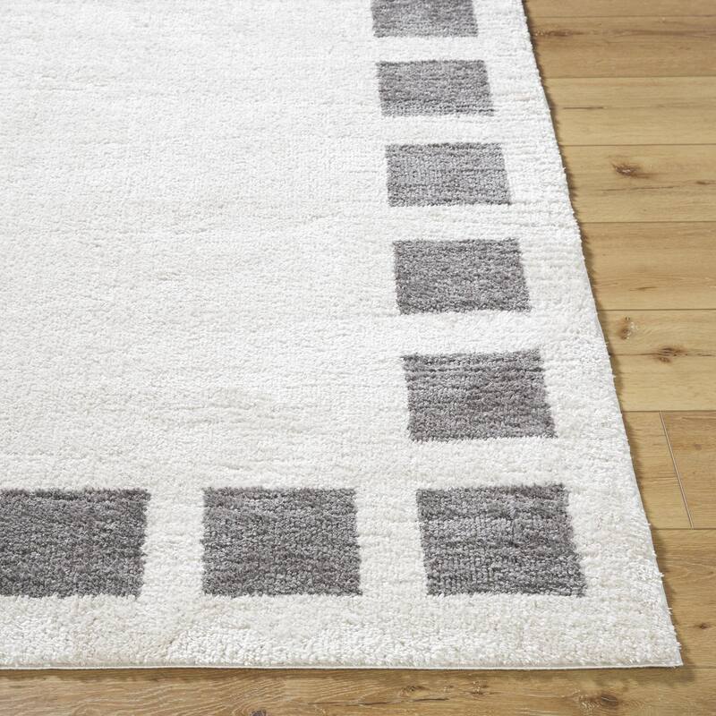 Livabliss Fossay Shag Modern & Contemporary Checkered Washable Area Rug