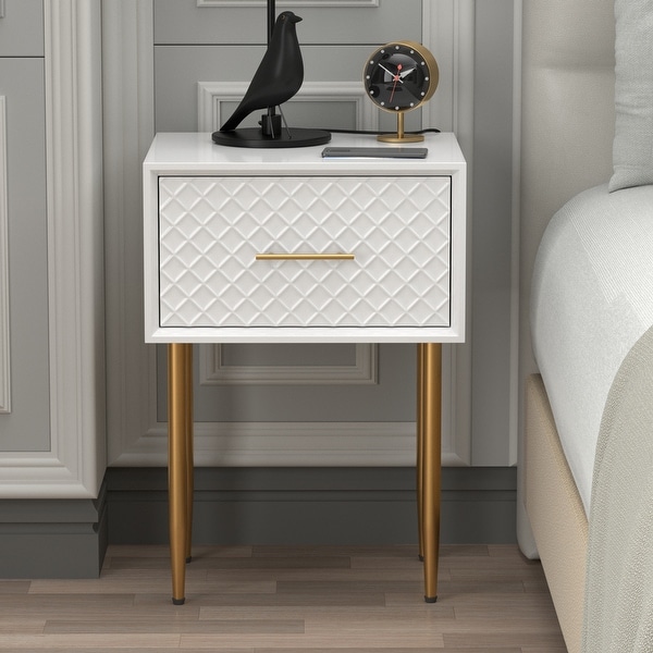 COZAYH Modern Contemporary Spacious Drawer Nightstand Side Table, Clean-Lined Transitional Style. Opens flyout.