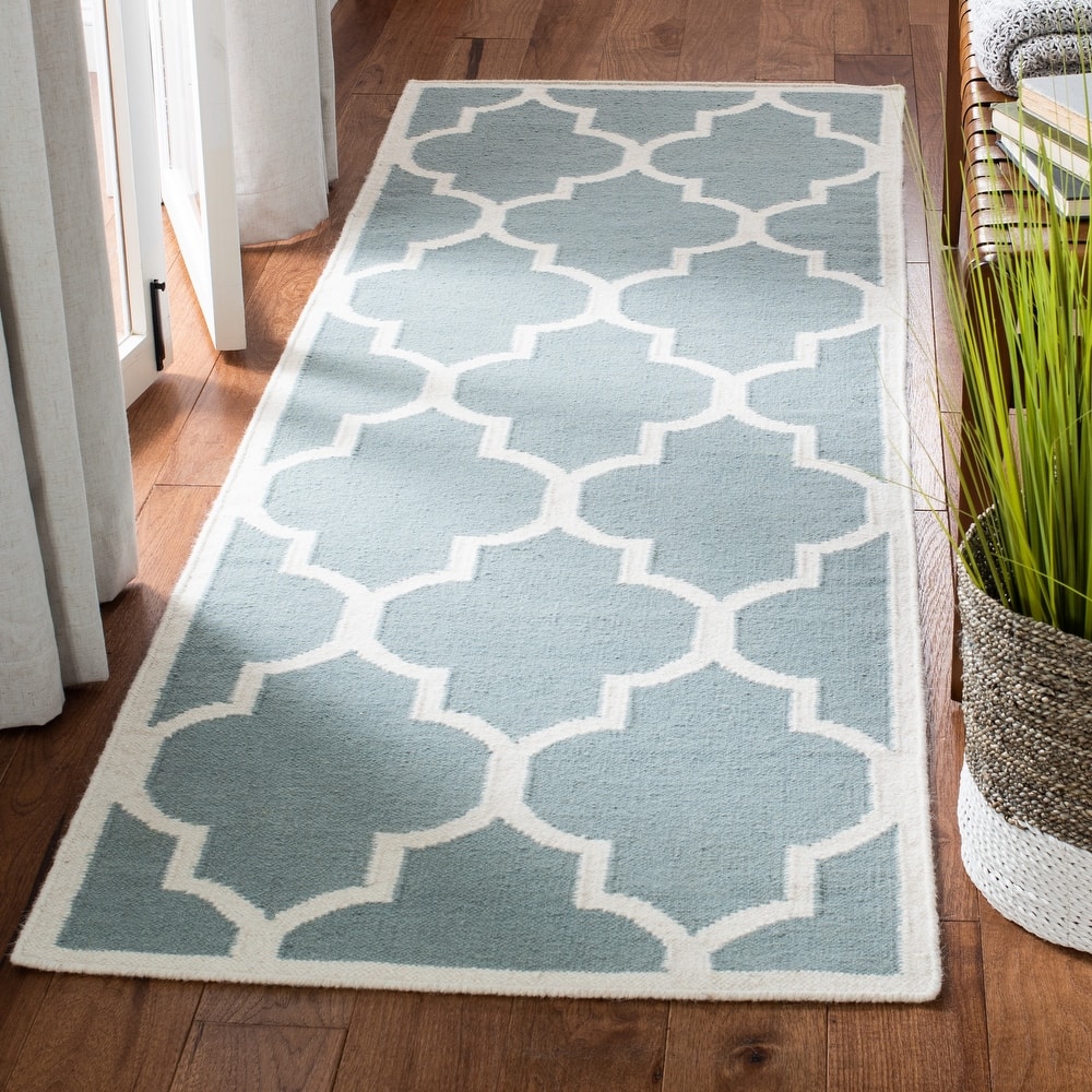 SAFAVIEH Handmade Flatweave Dhurries Anniina Modern Moroccan Wool Rug