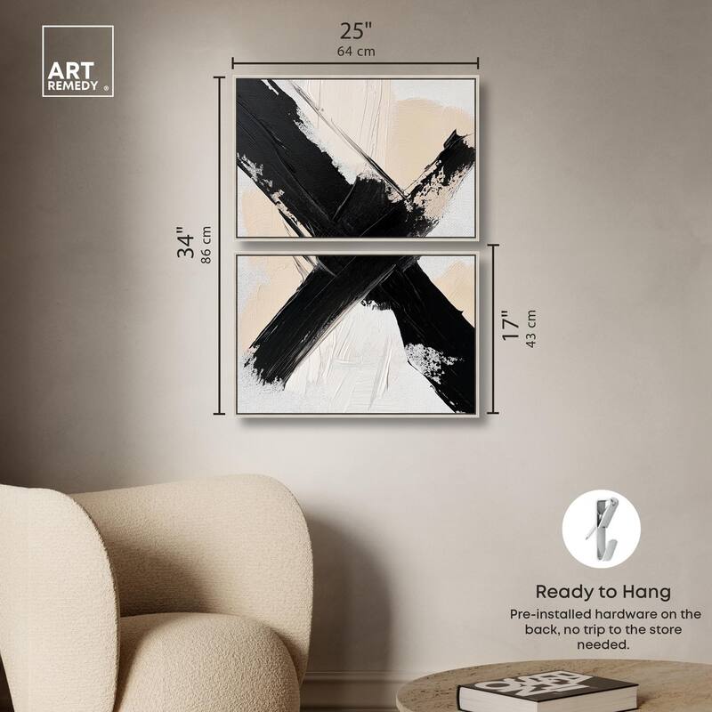 Graphic Impact I Canvas Set of 2 by Art Remedy