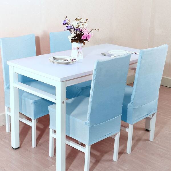 Shop Unique Bargains Sky Blue Spandex Stretch Washable Dining