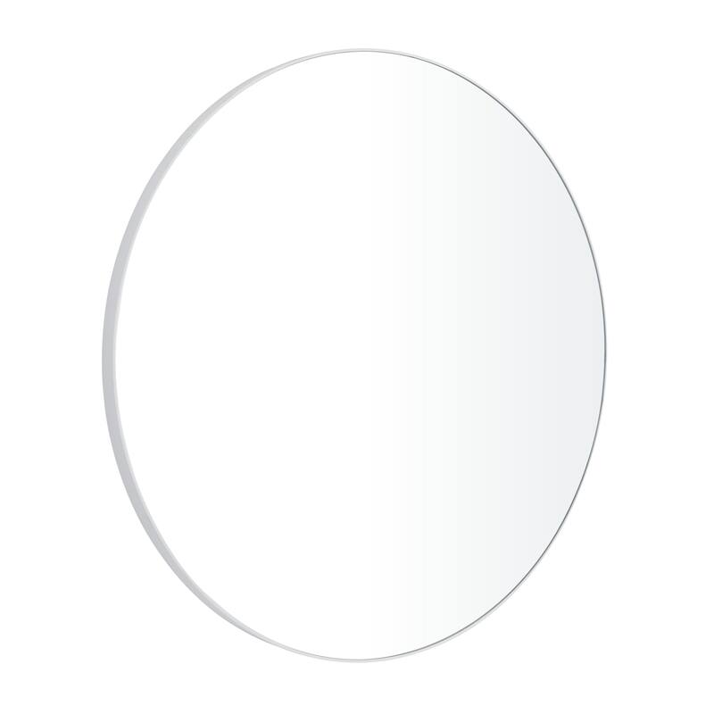Black, White or Gold Wood Wall Mirror with Thin Frame