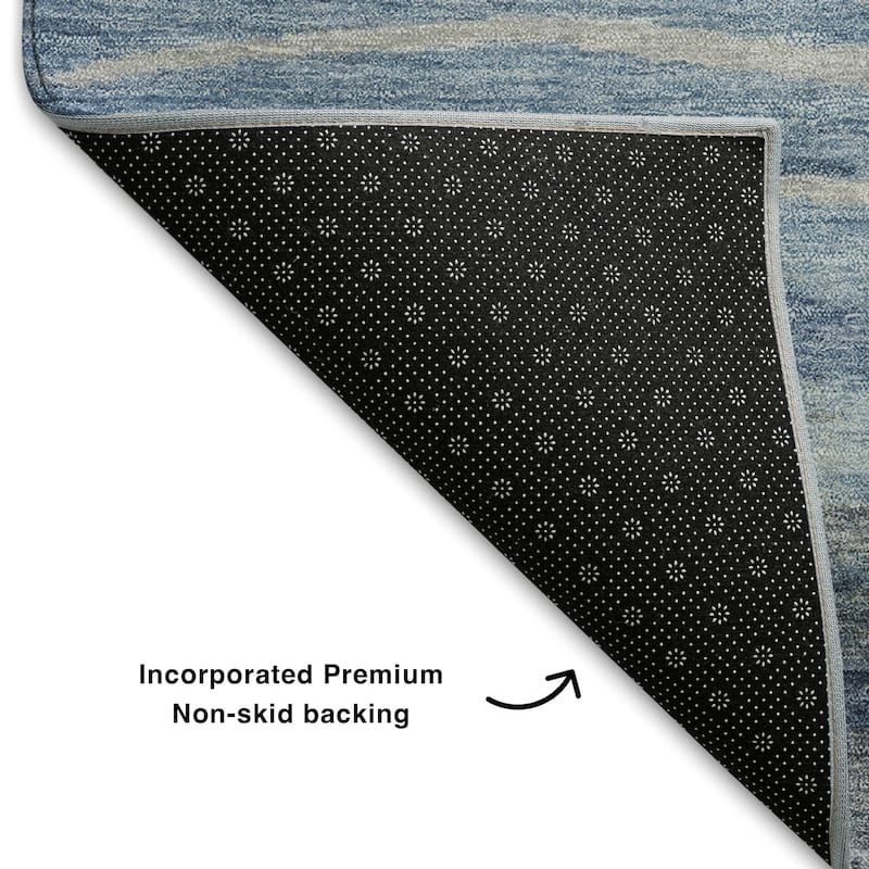 Premium Washable Super Soft Modern Stripes Mayfield Rug