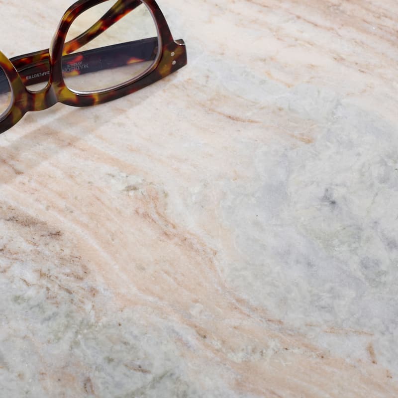 SAFAVIEH Home Marisa Marble Side Table - 16"W x 16"D x 22"H