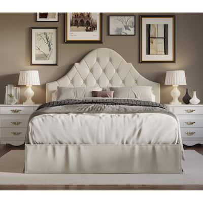 Isabella Tufted Upholstered Panel Bed