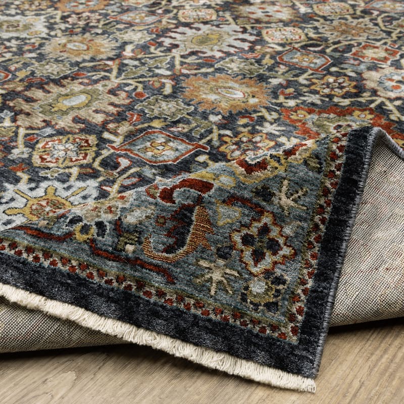 Style Haven Amelie Persian Panel Blue/ Multi Indoor Area Rug