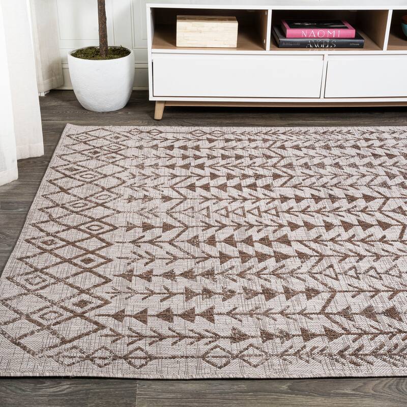 JONATHAN Y Sukie Bohemian Geometric Indoor/Outdoor Area Rug