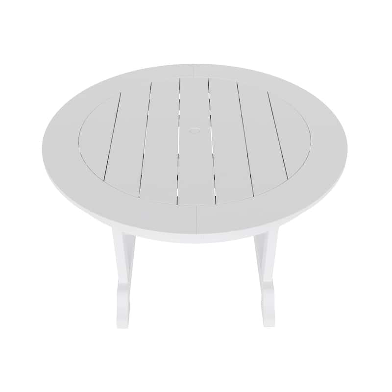 Polytrends Laguna Hdpe All Weather Outdoor Patio 47" Round Dining Table