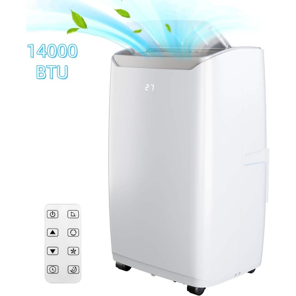 14000 BTU Portable Air Conditioner, 3-in-1 Cooling