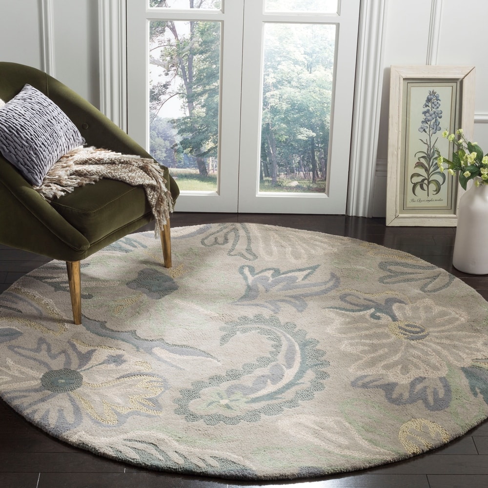 SAFAVIEH Handmade Jardin Sieglinde Country Paisley Wool Rug