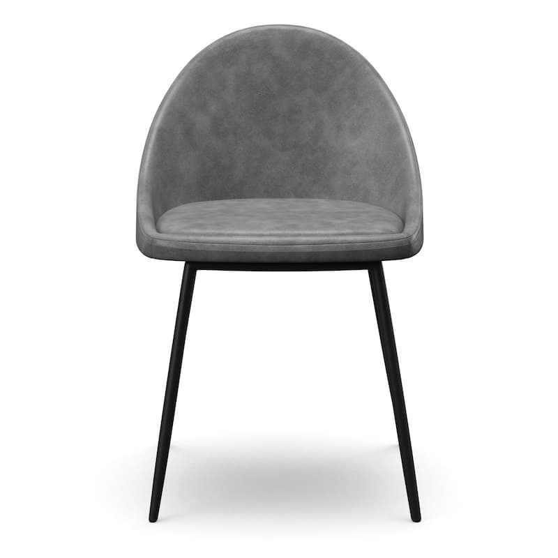 Marco Vegan Leather Chairs Black Legs (Set of 2)
