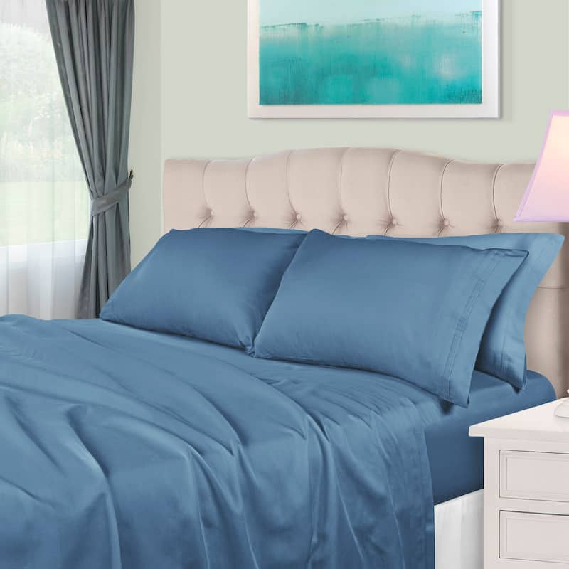 Superior Egyptian Cotton 650 Thread Count Deep Pocket Solid Sheet Set