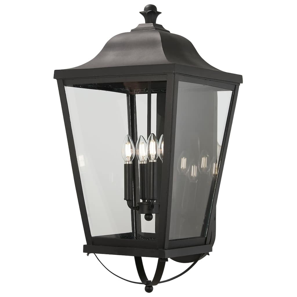 The Great Outdoors 73284 Savannah 4 Light 29" Tall Outdoor Wall Mount
