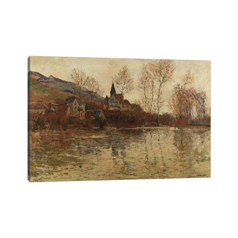 iCanvas "The Flood at Giverny, c.1886 " by Claude Monet Canvas Print