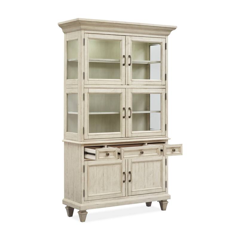 Magnussen Home Newport Alabaster Dining Cabinet - 48"Wx 18"D x 80"H