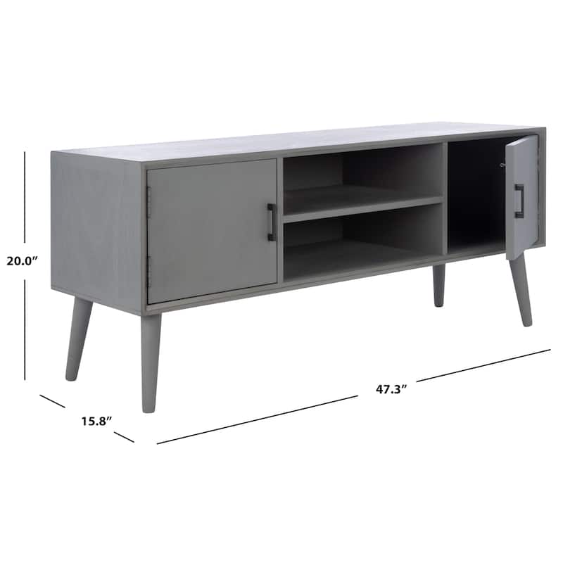 SAFAVIEH Sorrel Mid-Century 47-inch Storage Media TV Stand - 47.3" W x 15.8" L x 20" H