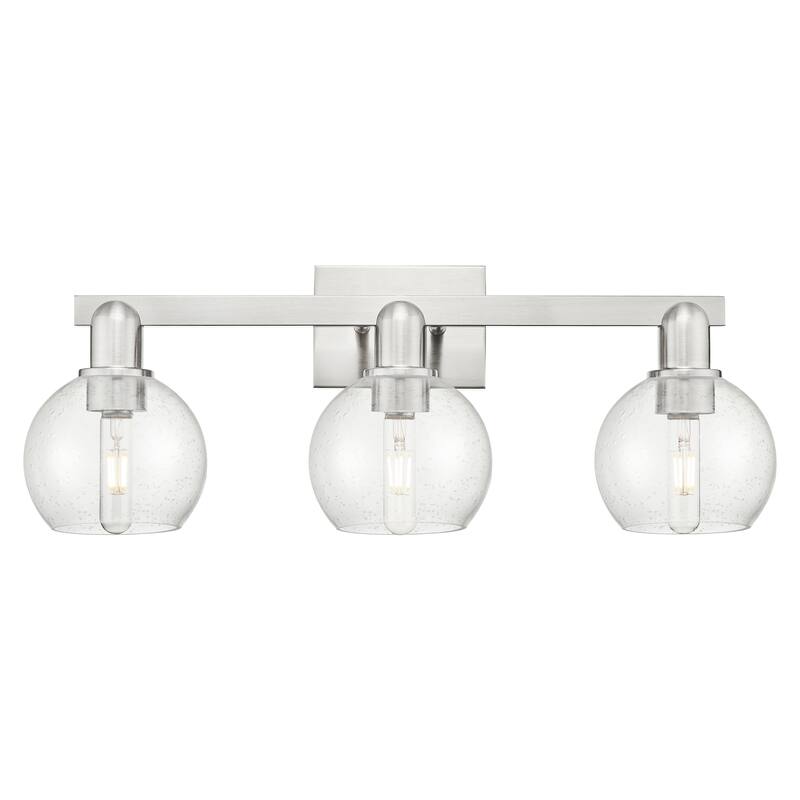 Innovations Lighting Endless Possibilities Arcadia - Athens - 3 Light 25" Bath Vanity Light - Seedy/Brushed Satin Nickel