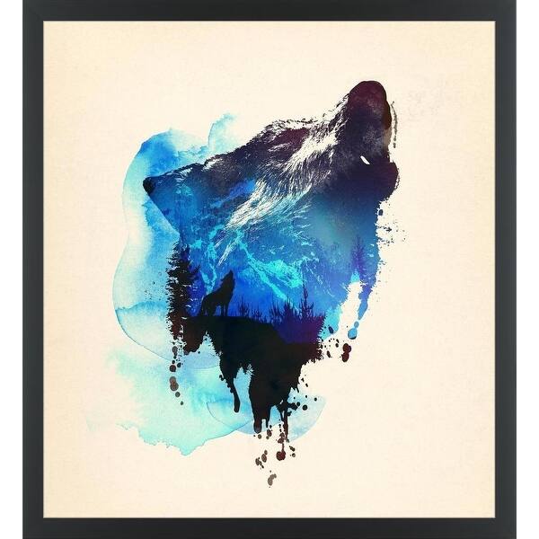 Shop Easy Art Prints Robert Farkas S Alone As A Wolf Premium