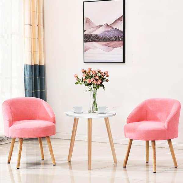 Shop Costway Modern Round Coffee Tea Side Sofa Table Living Room