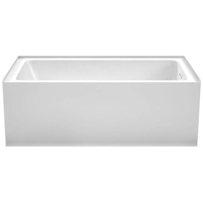 Wyndham Collection Grayley 60" Three Wall Alcove Acrylic Soaking Tub