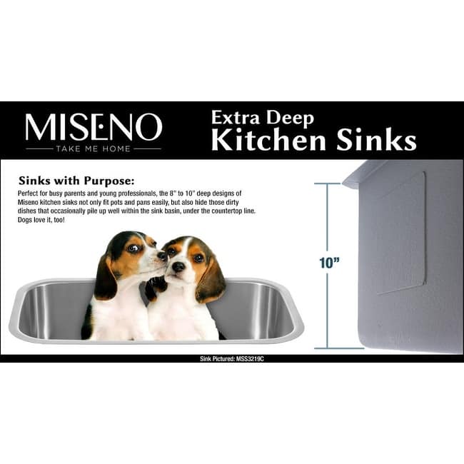 Miseno MSS2421C 23-1/4" Undermount Single Basin Stainless Steel