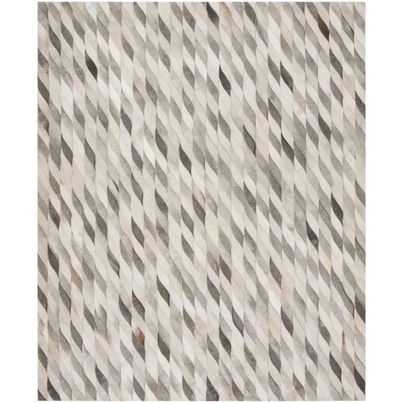 SAFAVIEH Handmade Studio Leather Gabriella Modern Leather Rug
