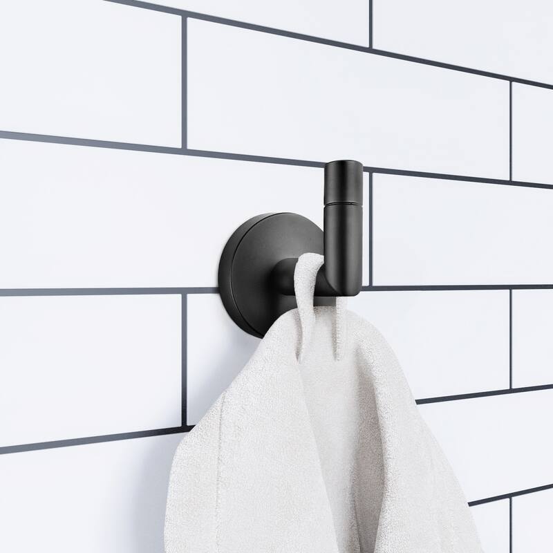 Design House Graz Park Matte Black Robe Hook
