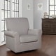 preview thumbnail 9 of 18, Evolur London Upholstered Plush Seating Glider Swivel, Ergonomically Designed for Nursery