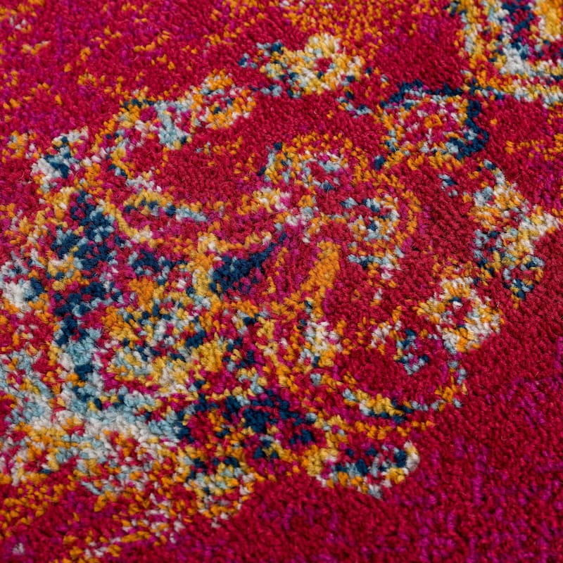 Hauteloom Istanbul Collection Vintage Oriental Traditional Medallion Area Rug