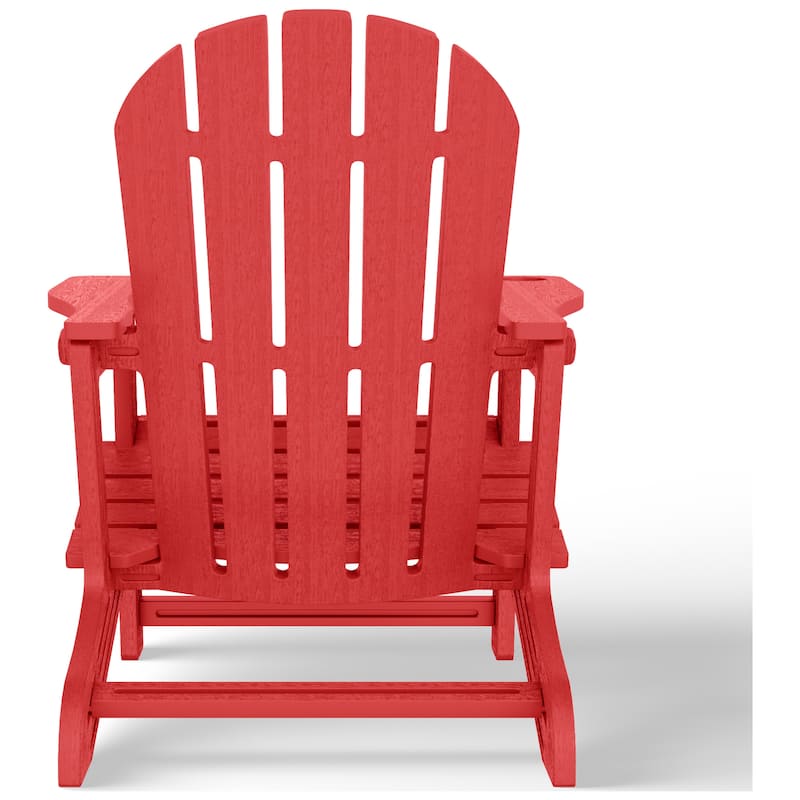 Coastline Outdoor Poly 3-Piece Set Adirondack Chair with Side Table