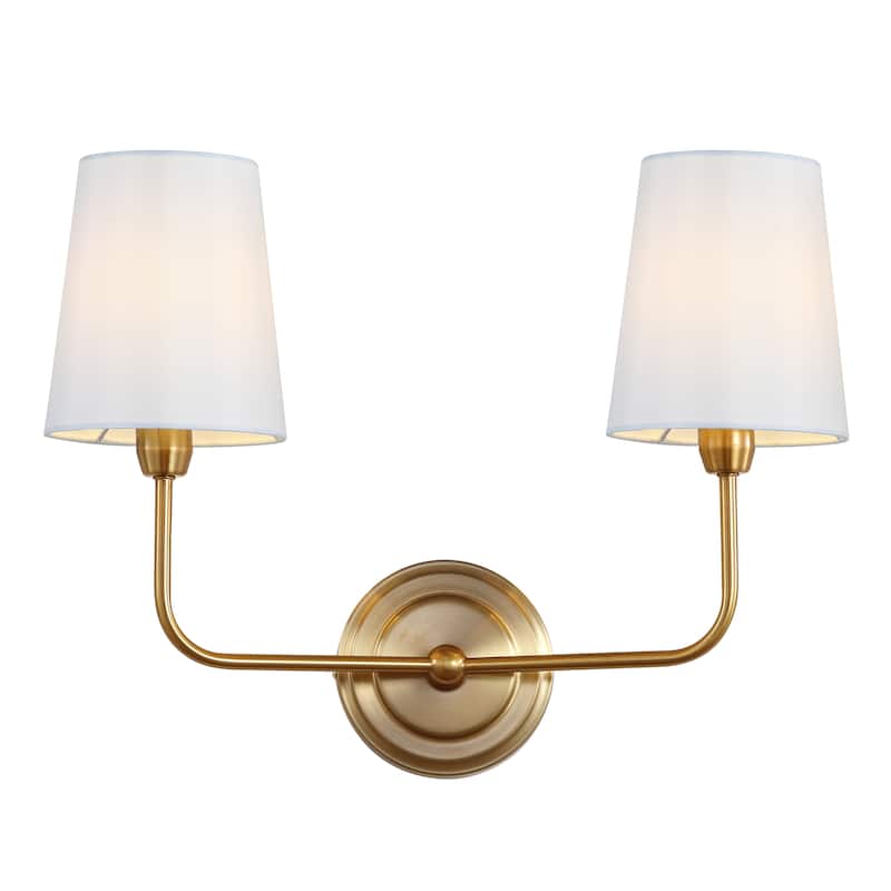 SAFAVIEH Lighting Ezra 2-light Wall Sconce - 17.5"x7"x13.5"