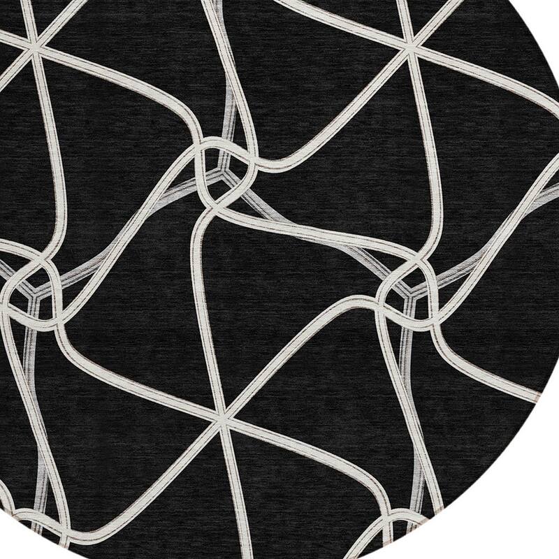 HomeRoots Geometric Contemporary Rectangle Outdoor Rug