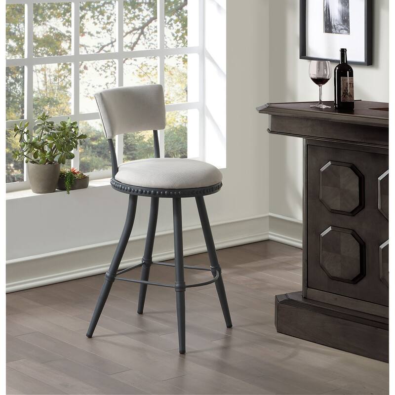 Benton Adjustable Swivel Bar Stool - Single - Grey - Adjustable
