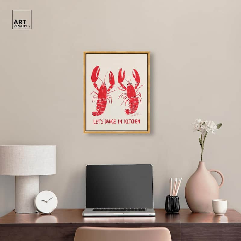 Let's Dance In Kitchen Canvas by Art Remedy