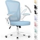 preview thumbnail 23 of 48, Ergonomic Office Mid Back Chair - N/A Blue
