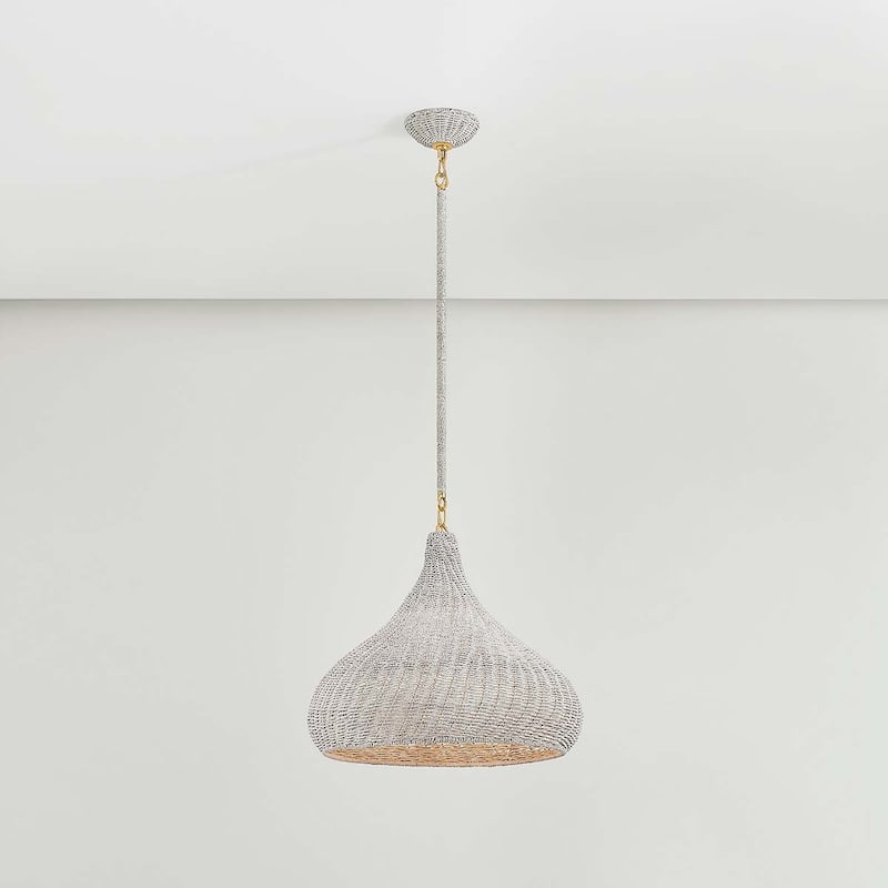 Hudson Valley Lighting 4820 Hampstead 20" Wide Pendant with Seagrass