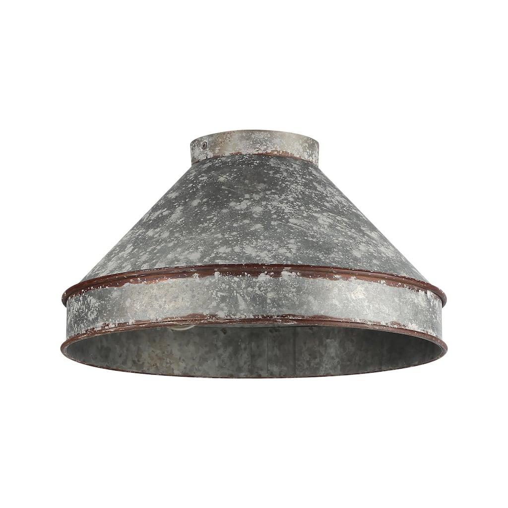 Golden Lighting 0877-FM Jasper 2 Light 14" Wide Semi-flush Ceiling