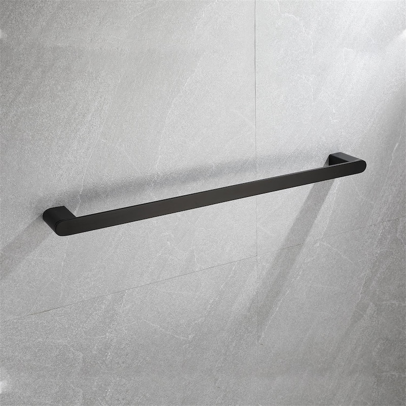 Wall Mount 5 Piece Bathroom Hardware Set Matte Black Bathroom Accessories Set Stainless Steel Towel Holder Bar Set