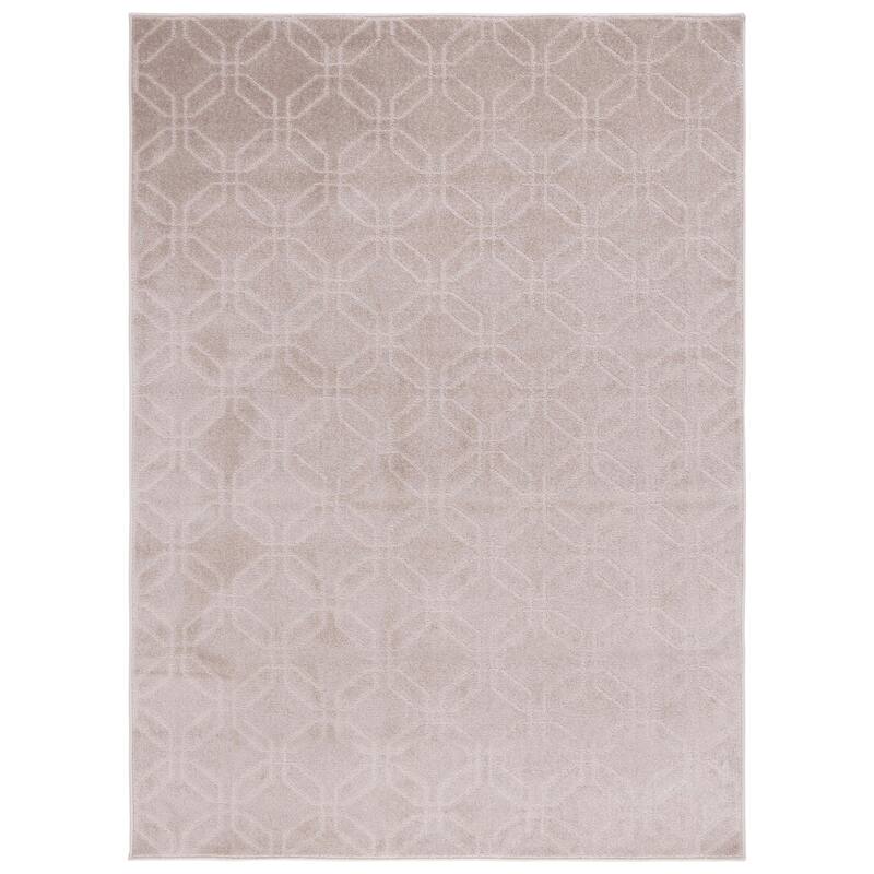SAFAVIEH Plain and Solid Chestina Geometric Rug - 9' x 13' - Beige