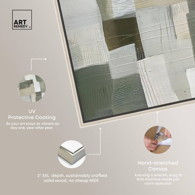 Pale Jade Green I Canvas by Art Remedy