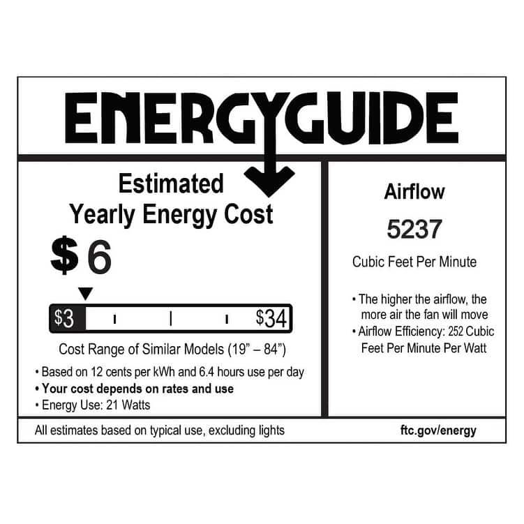 iLIVING 56" Quiet BLDC Indoor Ceiling Fan w/ Remote, 6 Speeds 6300 CFM