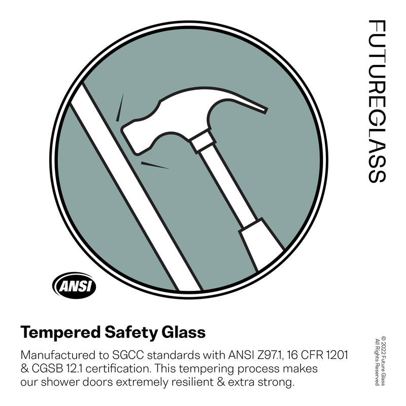 Glass Warehouse FSSSLD-R-60 Esprit 78" High x 60" Wide Sliding