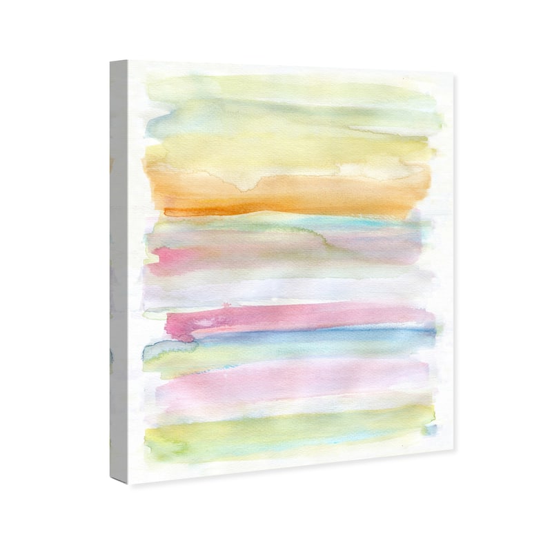 Wynwood Studio Abstract Melted Marshmallows Yellow and Light Yellow Modern & Contemporary Wall Art Canvas Print
